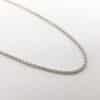 14K White Gold Mid-thick Chain Solid 18”