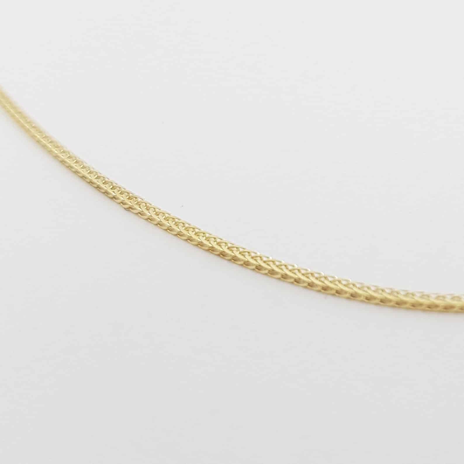 Thin 18” Wheat Rolo Chain Necklace