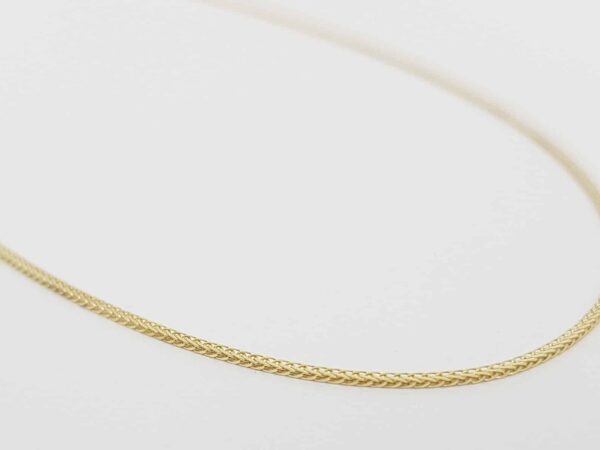 Thin 18” Wheat Rolo Chain Necklace