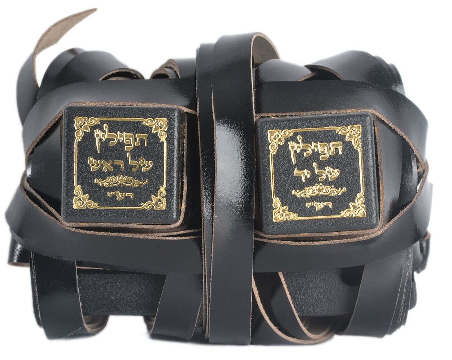 Simple Decorated Tefillin for Bar Mitzvah