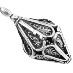 Tiny Cone Shaped Hanukkah Dreidel From Sterling Silver