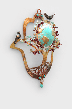 Amazing 3D Hollow Hamsa With The Tree of Life