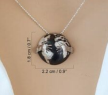 One-of-a-Kind “Embrace The Earth” 925 Sterling Silver Pendant