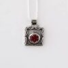 Delicate Sterling Silver Hollow Pomegranate Necklace