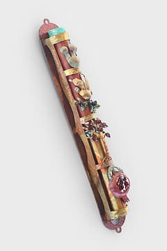 Stunning Copper Mezuzah Case With a Dove Of Peace Design