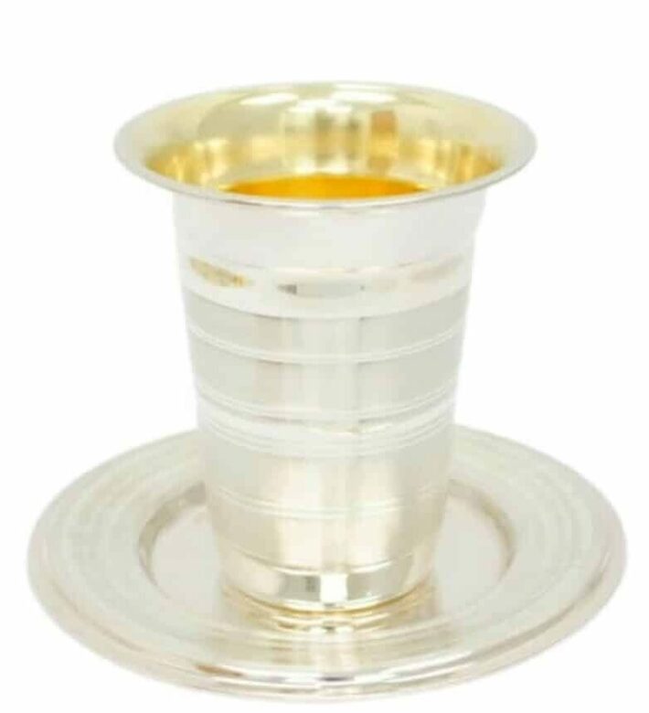 Sterling silver 925 set kiddush Cup & Plate