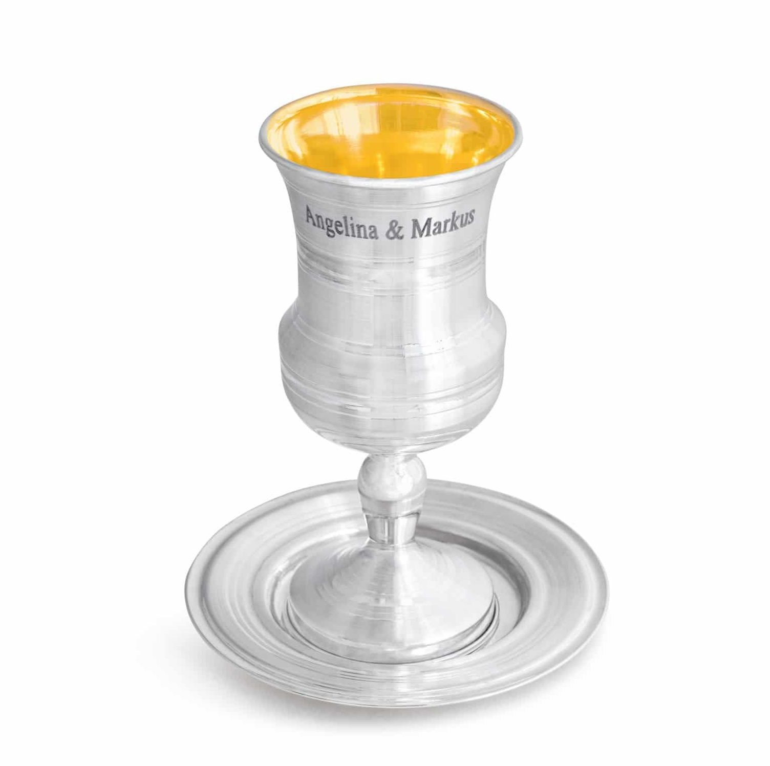 Silver engrave kiddush Cup