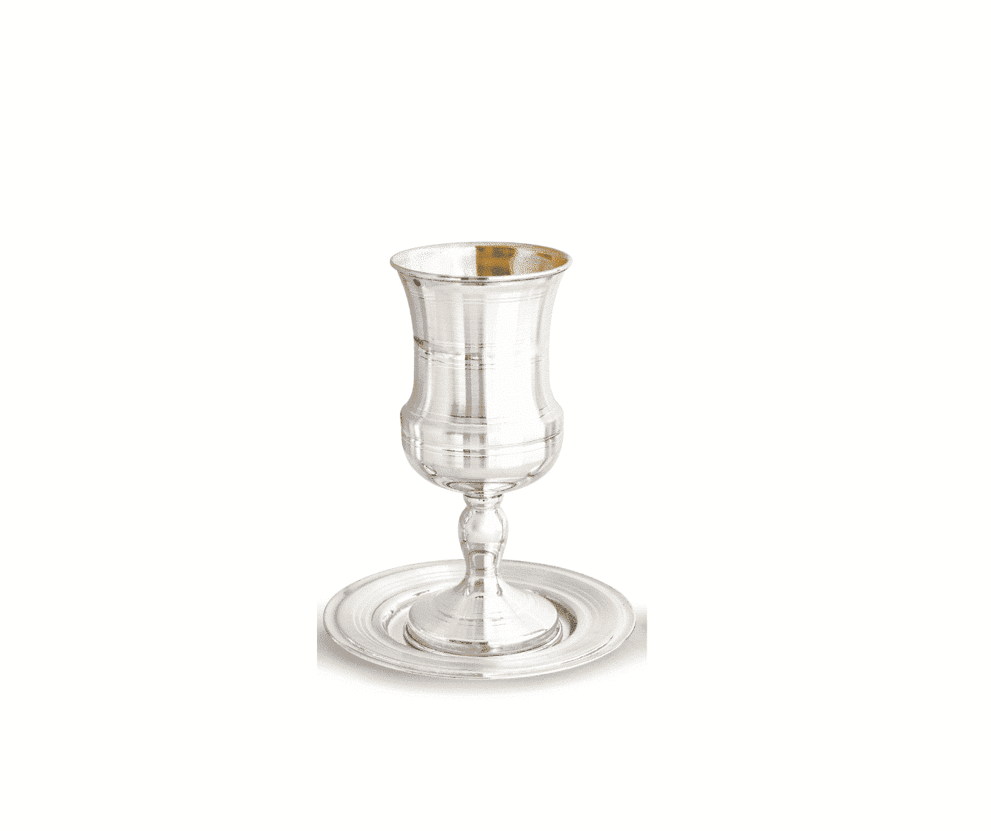 silver Kiddush cup with stem