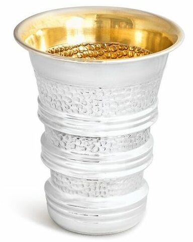 Sterling Silver Unique Shape Kiddush Cup