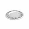 Sterling Silver Kiddush Tray With Square Decorations