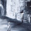 Black and White Jew Praying Western Wall Oil Painting