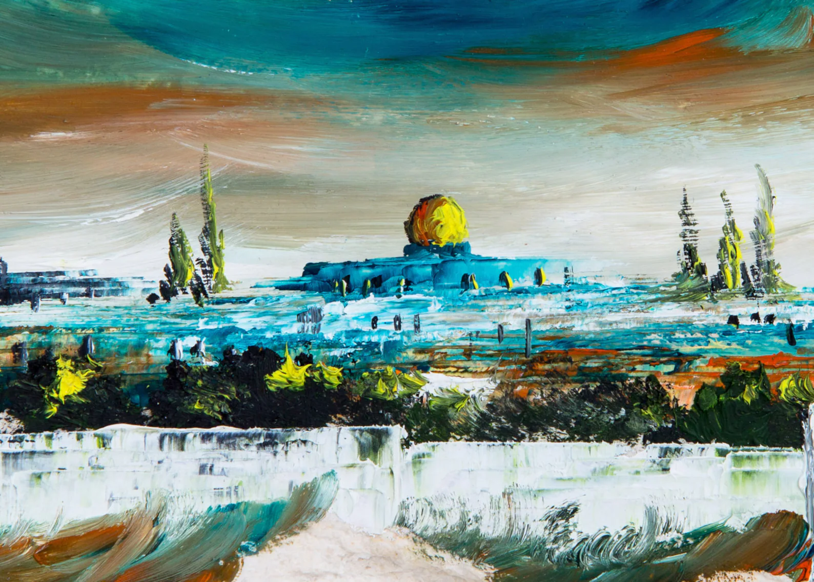 Jerusalem Old City View Oil Painting