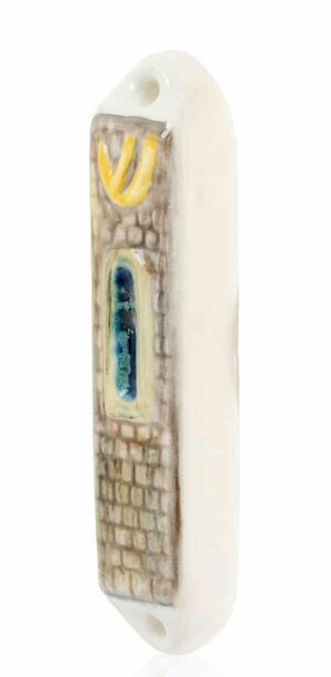 Mezuzah Case The Tablets with the Western Wall