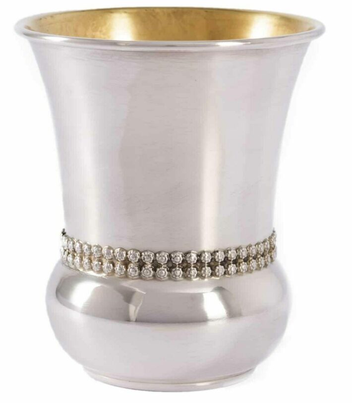 Beads Sterling Silver Kiddush Cup
