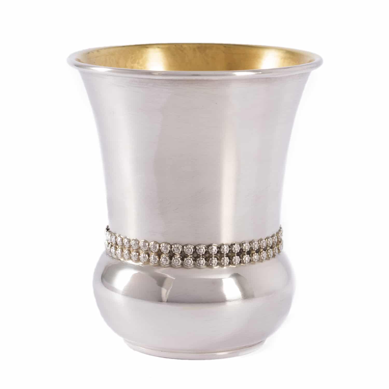 Beads Sterling Silver Kiddush Cup