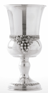 Textured Sterling Silver Kiddush Cup