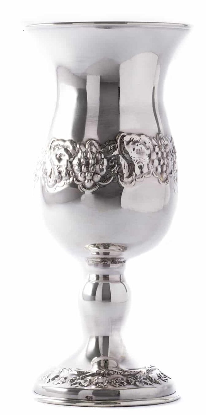 Grand Sterling Silver Kiddush Cup