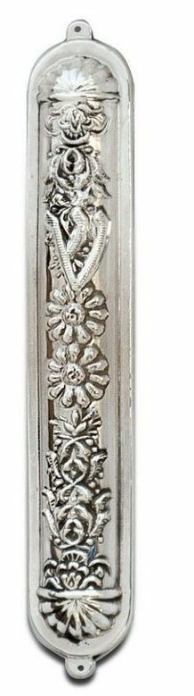 Sterling Silver Rounded Mezuzah Case