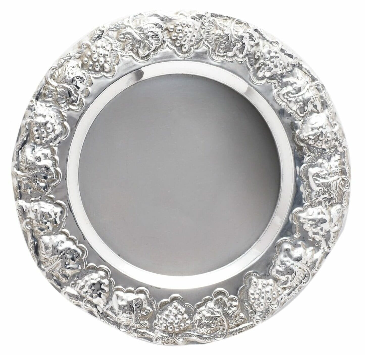 Sterling Silver Kiddush Cup Plate