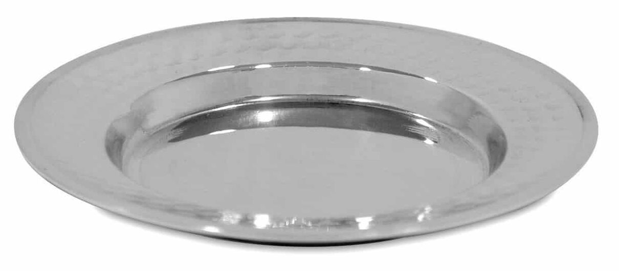 Sterling Silver Small Hammered Plate