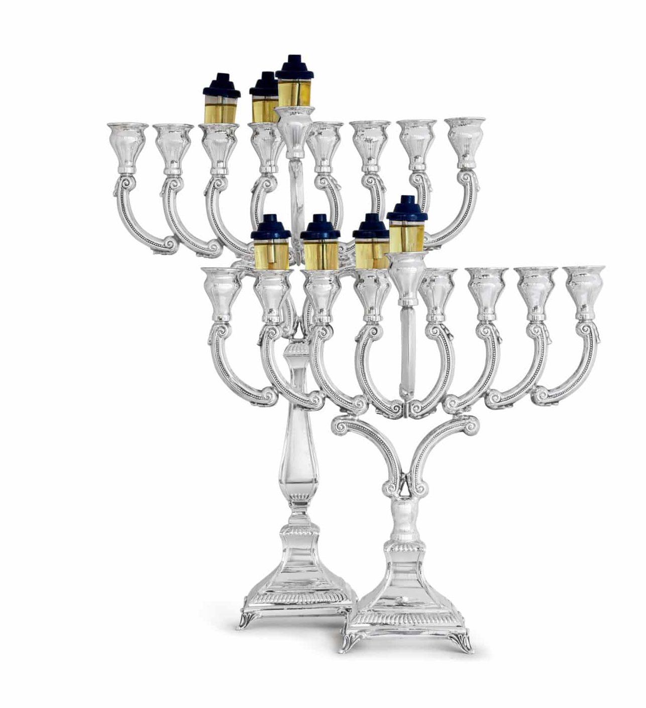 Old Style 925 Sterling Silver Menorah