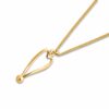 Illusion Yellow Gold Hollow Heart Necklace