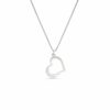 Butterfly Hollow Double Heart 14K Gold Necklace