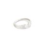 Star 14K White Gold Stackable Open Ring