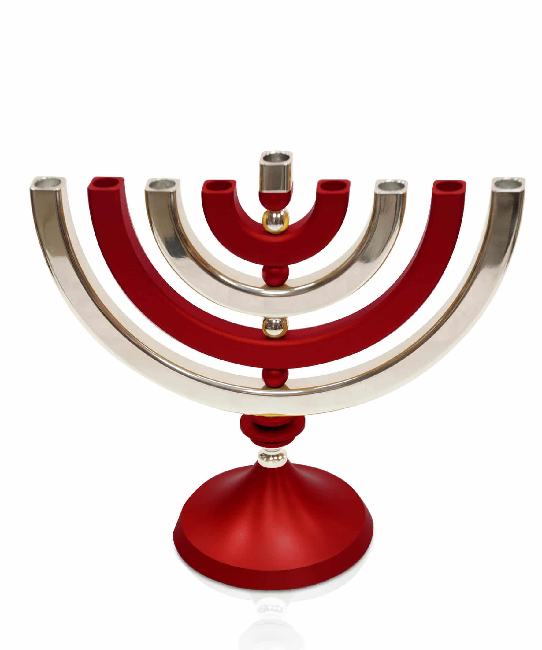 Colorful Modern Kinetic Shiny Hanukkah Menorah