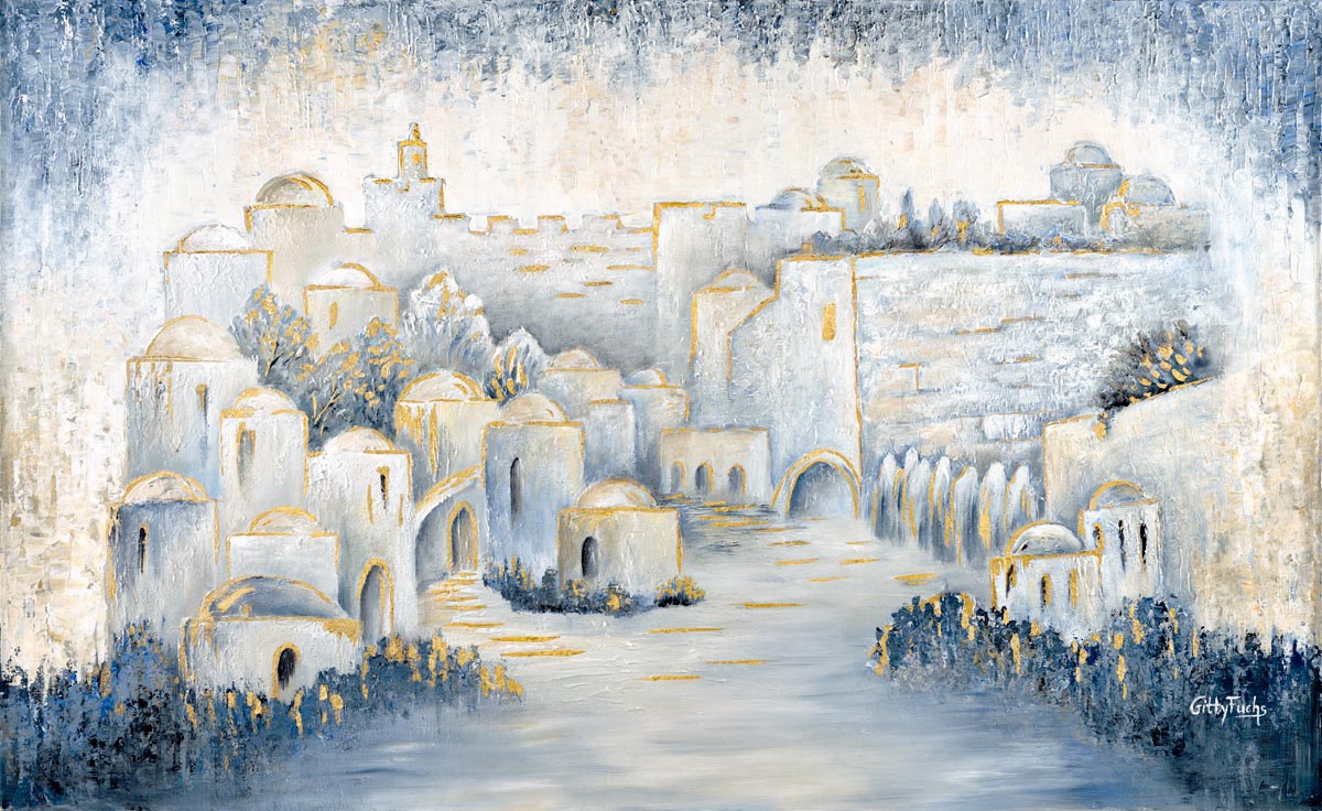Jerusalem Yards To The Western Wall painting