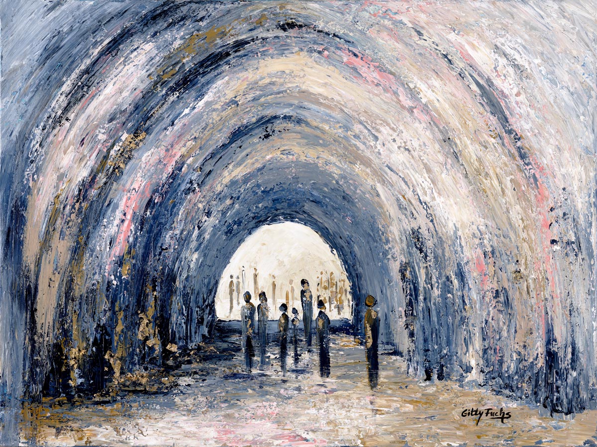 Between the Arches(pink) painting