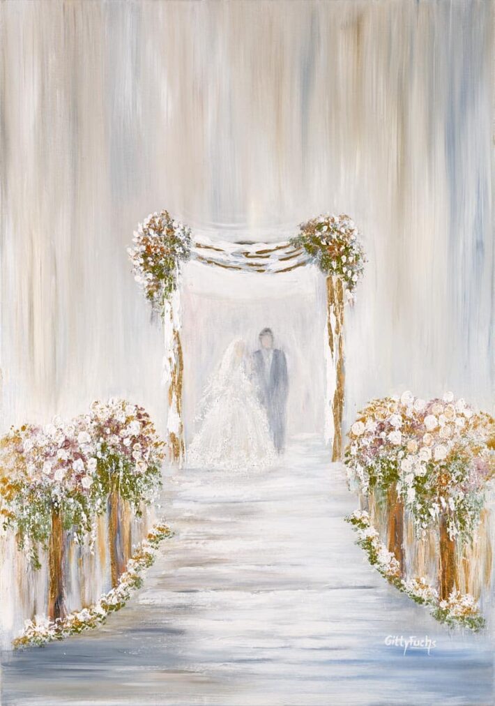 Beneath the Chuppah – Wedding painting