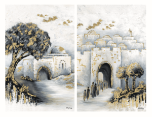 Jerusalem Gate & Kever Rachel Set painting