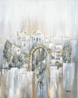 Jerusalem Vibe – Neutrals Vertical painting