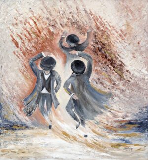 Abstract Art of Joy – Hasidim Dance painting