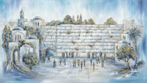 Jerusalem of Gold & Turquoise painting