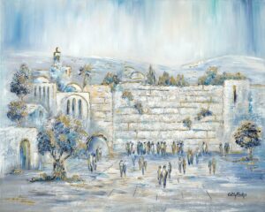 Kotel Vibe in Turqouise painting
