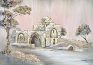 Kever Rochel Pink Sky painting