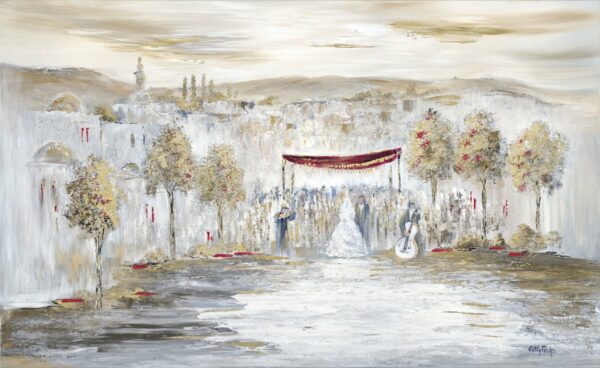 Wedding in Jerusalem of Gold-red