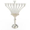 Menorah with Curved Arms and Open Shaped Candleholders