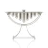 Silver Modern Menorah in Contemporary Style