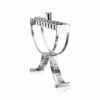 Modern Personlized Menorah with Cut Out Family Name