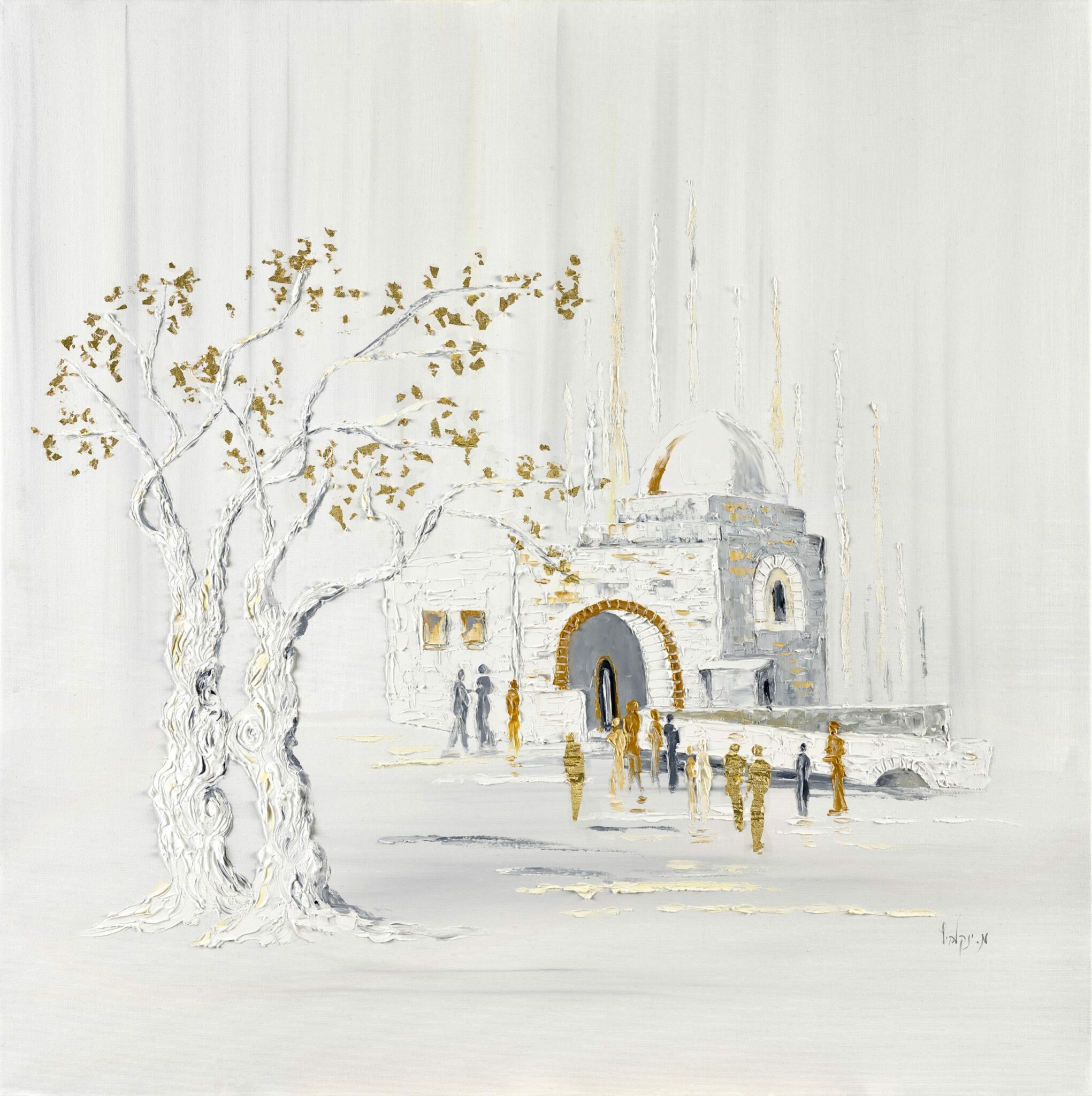 Meaningful Original Painting of Rachel’s Tomb (Kever Rochel)