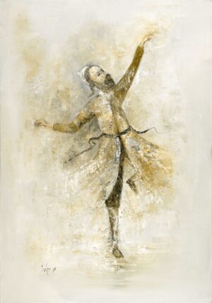 Unique Painting of the Dancing Hassid