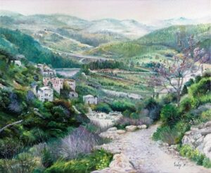 Beautiful Realistic Painting of Jerusalem Landscape