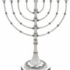 Traditional Menorah Crafted in Sterling Silver