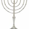 Large Kinetic Hanukkah Menorah with Filigree