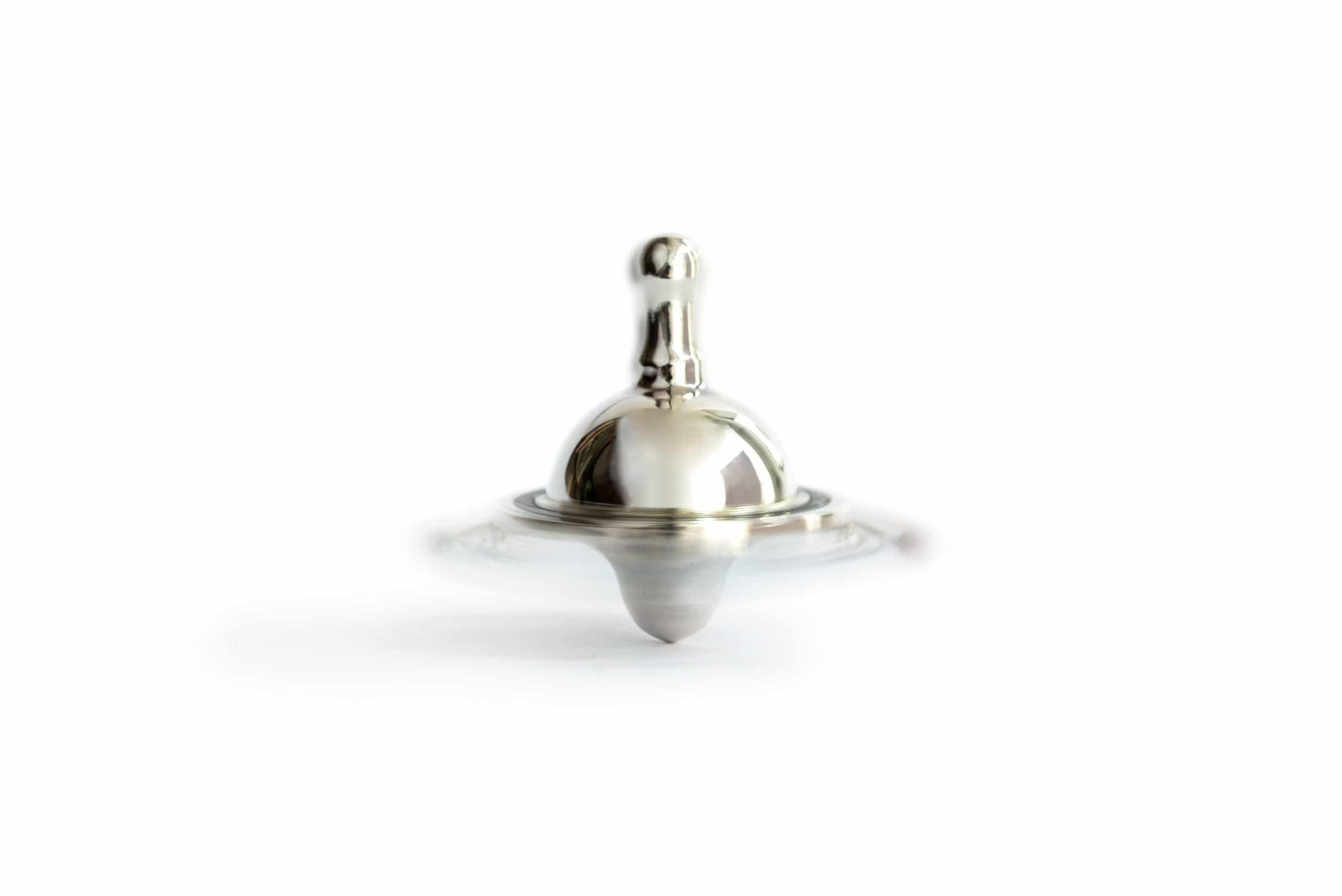 Sterling Silver Dreidel with Crystal Beads