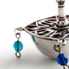 Sterling Silver Blue Enamel & Beads Dreidel