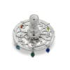 Hollow Dreidel with Multicolored Crystal Beads